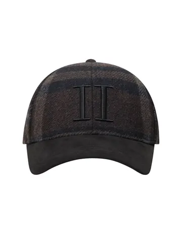 Les Deux Baseball Cap Check Wool 