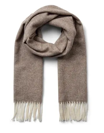 SALT WOOL SCARF lysbrun
