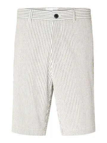 SELECTED SLHREGULAR-KARL SEERSUCKER SHORTS Blå