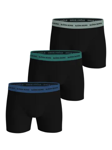 Björn Borg COTTON STRETCH BOXER 3p, MULTIPACK 4 Sort