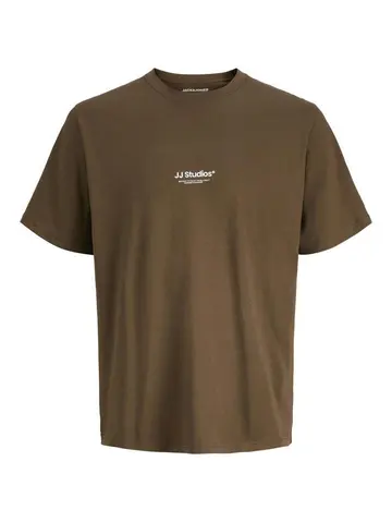 Jack & Jones JJESOHO TEE SS CREW NECK NOOS Brun