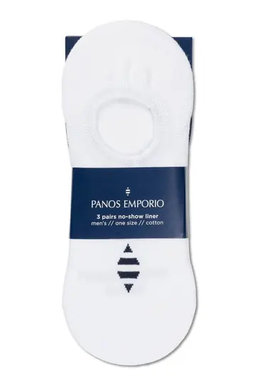 PANOS PE 3PK HANS ERIK COTTON LOGO LINER Hvid
