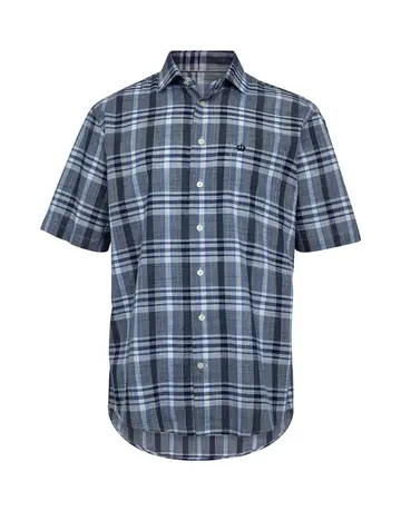 Thomas Regency Box shirt s/s regular fit Blå