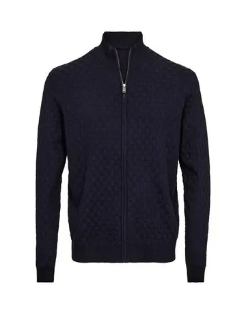 Garant Casual Stand up collar knit regular fit Navy