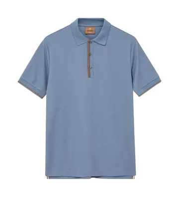 Mos Mosh MMGHarvey Polo Ss Tee Blå