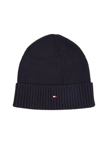 Tommy Hilfiger ESSENTIAL FLAG BEANIE Blå