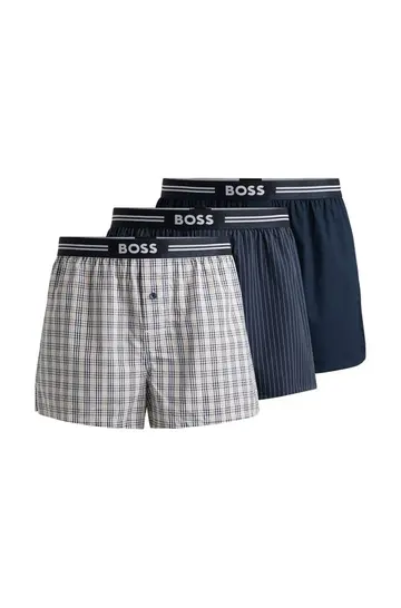 BOSS Black 3P Woven Boxer 10245450 01 