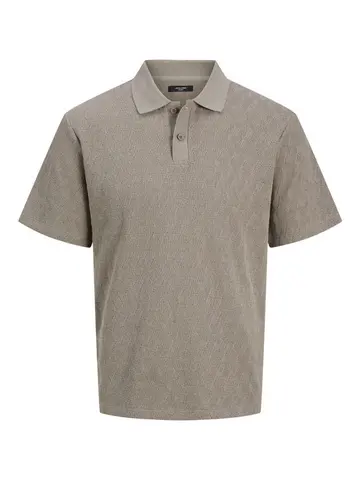 Jack & Jones JPRBLATRENT JACQUARD POLO SN Grå