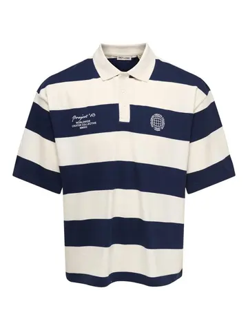 Only & Sons ONSDEVIN RLX SS RUGBY POLO TEE 