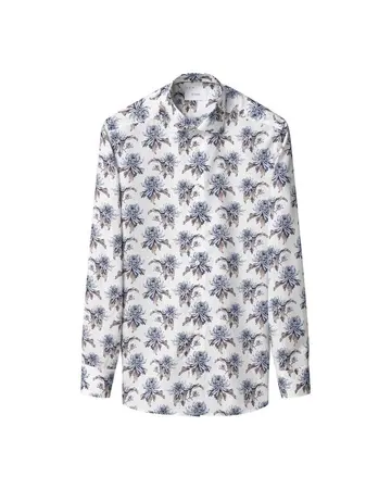 ETON Floral Print Signature Twill Shirt 