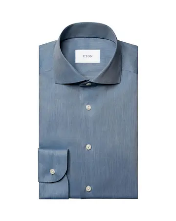 ETON Solid Signature Flannel Shirt 