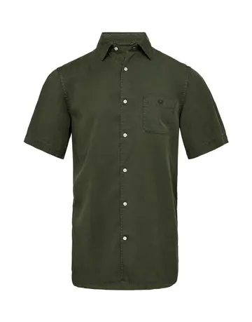 Garant Shirt modern fit s/s Mørkgrøn