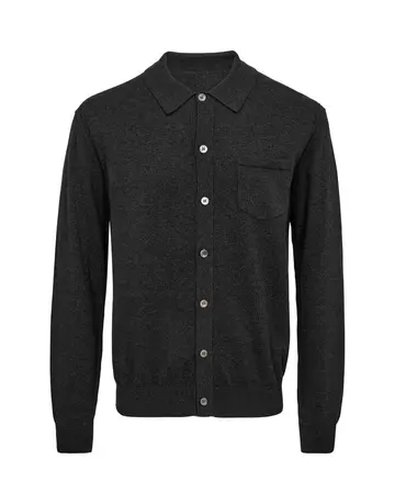 Garant Signatur Cardigan modern fit Mørkgrå