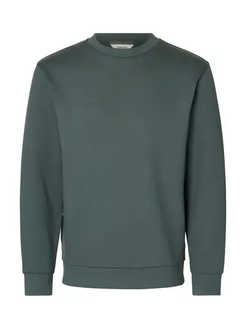 SELECTED SLHEMANUEL SOFT CREW NECK SWEAT NOO Grøn