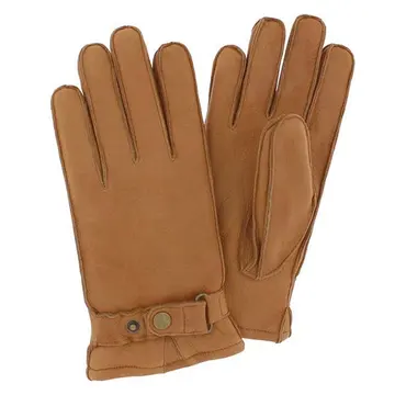 Handskkompaniet Herrehandske i hjorteskind i Cognac farve Str. 9,5 Cognac