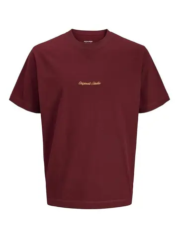 Jack & Jones JORNORREBRO EMB TEE SS CREW NECK NO Lilla