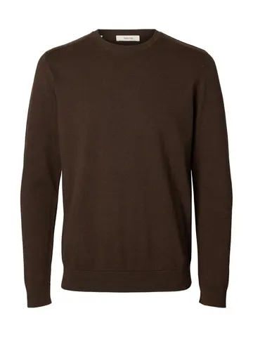 SELECTED SLHBERG CREW NECK B NOOS Brun