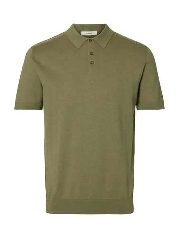 SELECTED SLHBERG SS KNIT POLO NOOS 
