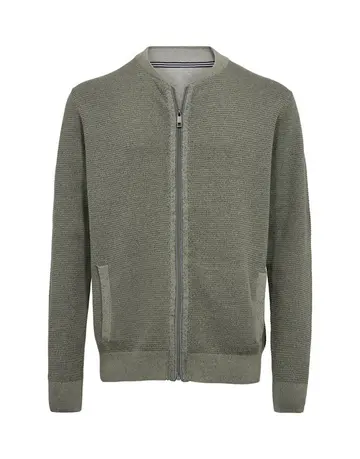 THOMAS REGENCY CARDIGAN REG FIT Grøn