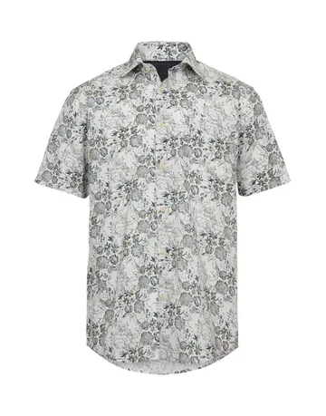 Garant Casual Shirt s/s regular fit Grøn