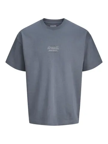 Jack & Jones JJEBARRON STUDIO TEE SS O-NECK SN Grå