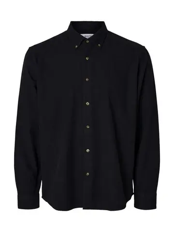 SELECTED SLHREGNOAH MIX BDWN LS SHIRT CAMP Blå