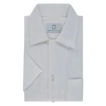 Born With Appetite WALKER CREPE CAMP SHIRT SS Hvid