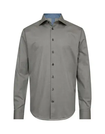Garant Signatur Mens shirt l/s modern fit Grøn
