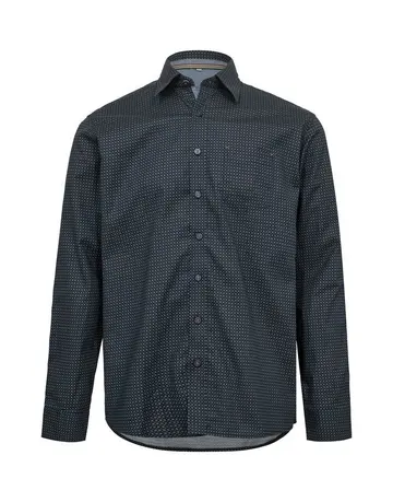 Black Blue Mens super flex shirt regular 