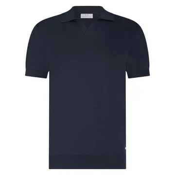 Born With Appetite SHIWN KNITTED POLO SS Navy