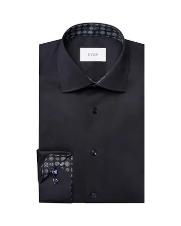 ETON Geometric Effect Signature Twill Shirt 