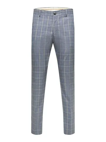 SELECTED SLHSLIM-TIMELOGAN BLU SND CHK TRS B Blå