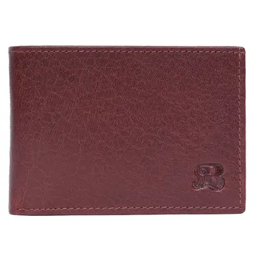 Bugundar Bølshavn 2-Fløjet Dollarmappe Cognac Cognac