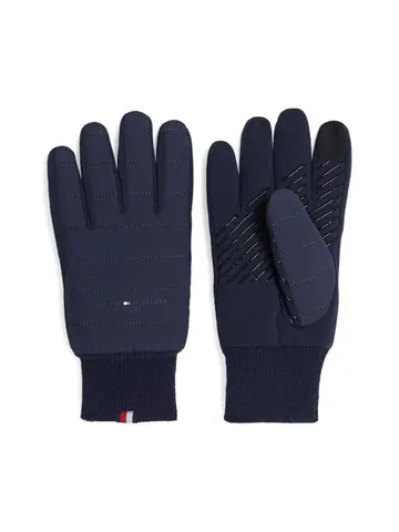 Tommy Hilfiger TH ESTABLISHED MIX NYLON GLOVES Blå