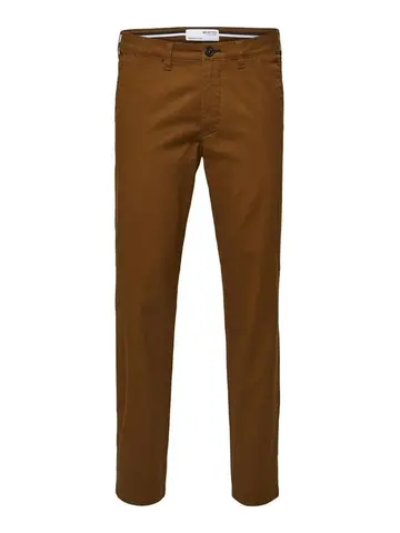 SELECTED SLHSLIM-MILES FLEX CHINO PANTS Brun