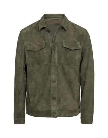Garant Signatur Suede overshirt Mørkgrøn