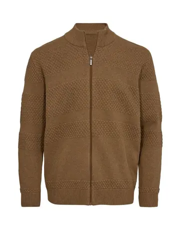 Thomas Regency Sailor cardigan regular fit lysbrun
