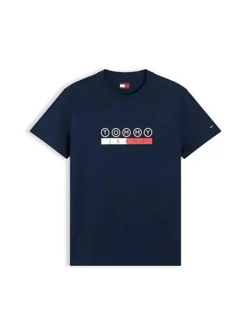Tommy Jeans TJM SLIM DNA PLAY TEE EXT Blå