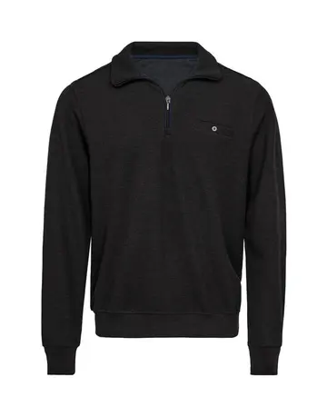 Black Blue Half zip striktrøje 