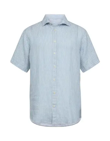 Gino Marcello Linen blend shirt s/s modern fit 