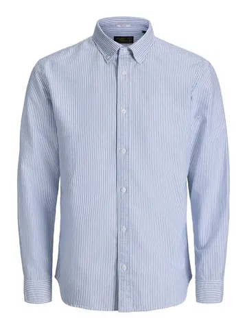 Jack & Jones JJEHARVEY OXFORD L/S SHIRT NOOS Blå