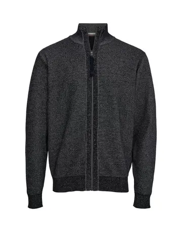 Thomas Regency Reg fit zip cardigan Navy