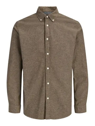 Jack & Jones JPRBLUSTANLEY FLANNEL L/S SHIRT BF Brun