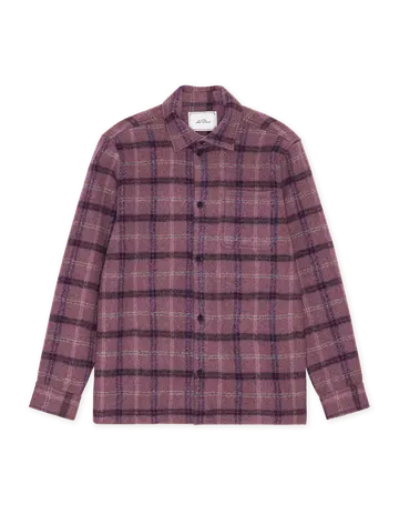 Les Deux Check Wool Overshirt 