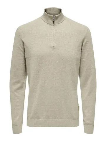 Only & Sons ONSLOUI REG 12 MEL HALF ZIP KNIT NO 