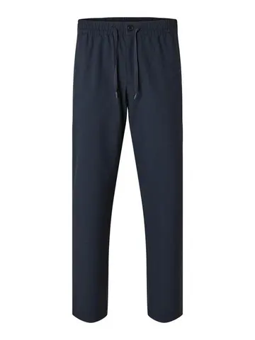 SELECTED SLH196-STRAIGHT ROBERT STRING PANT Blå