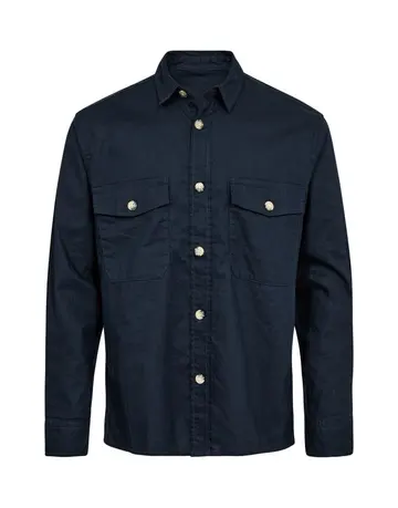 Gino Marcello Linen overshirt 