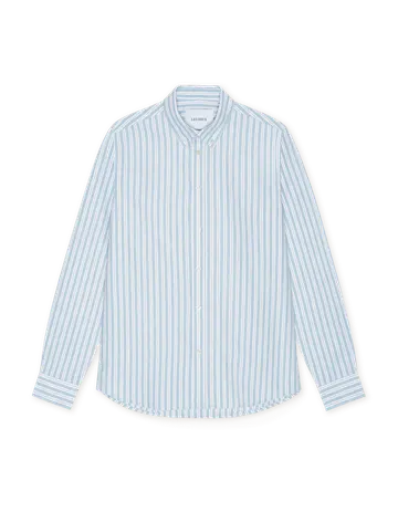 Les Deux Konrad Striped Oxford Shirt 