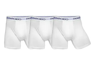 PANOS EMPORIO 3PK BASE BAMBOO BOXER Hvid