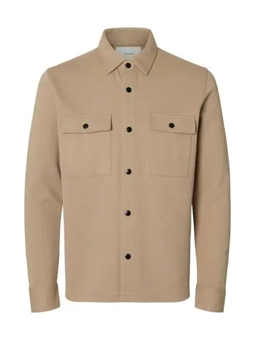 SELECTED SLHJACKIE SWEAT JACKET W NOOS lysbrun